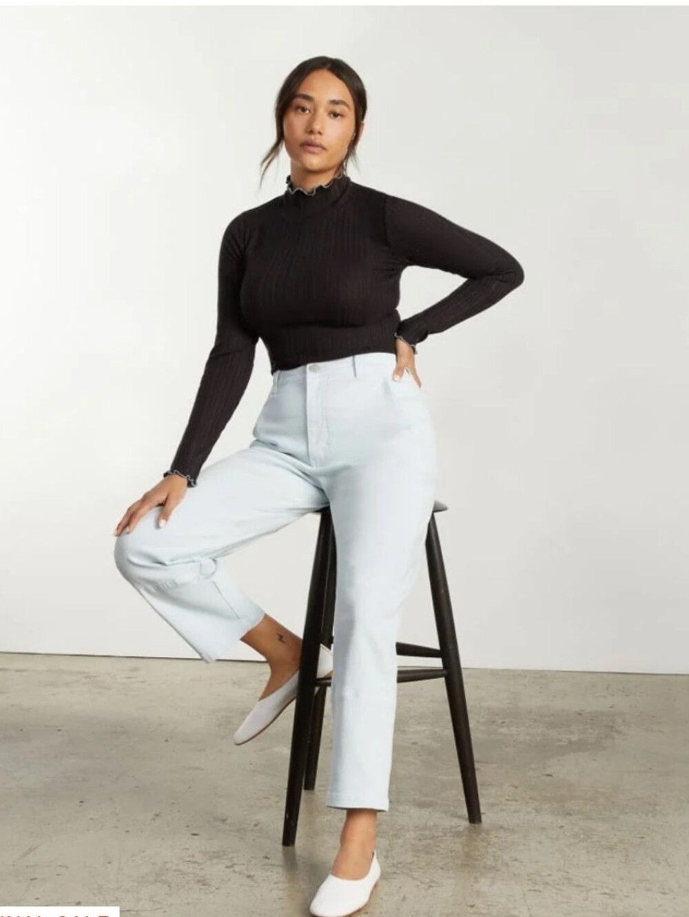 Everlane The Utility Barrel Pant in Sky Blue - Size 10